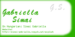 gabriella simai business card